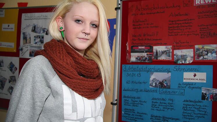Leonie Opel will auf keinen Fall einen Beruf im Handwerk und im Handel erlernen. Sie will Richtung Kosmetikerin gehen. Foto: Sonja Adam