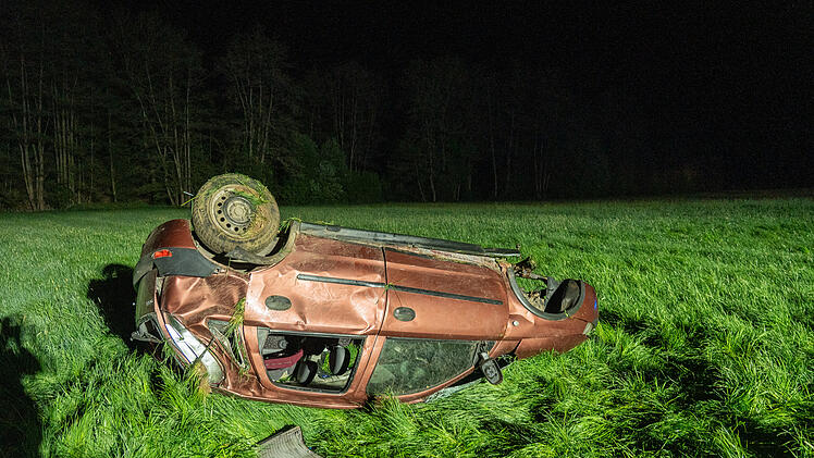 Schwerer Unfall bei Burgwindheim im Landkreis Bamberg