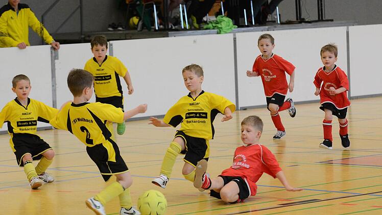 Schnappschüsse vom U-7-Turnier in der Saaletalhalle. Foto: ssp