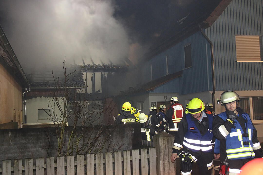 Wohnhausbrand in Bad Rodach im Landkreis Coburg