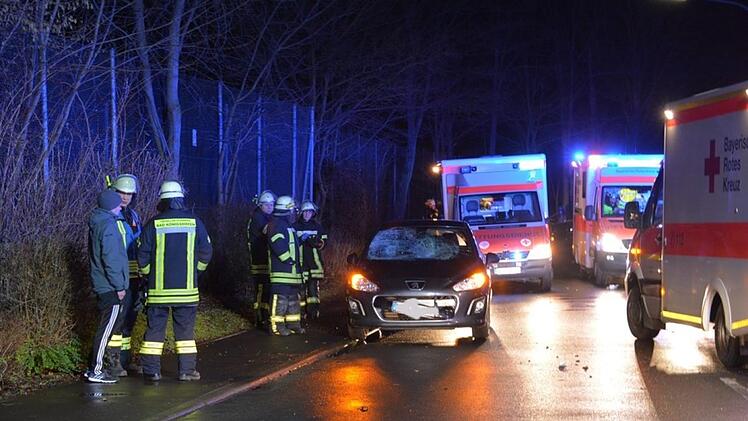 Lebensgefährliche Verletzungen erlitt eine Fußgängerin bei einem Verkehrsunfall.  Zwei weitere Fußgänger wurden schwer bzw. leicht verletzt. Foto: Hanns Friedrich