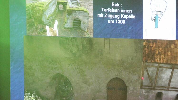 In den Felsen gehauen, dürfte der Eingang zur Burg Rotenhan einstmals so ausgesehen haben.