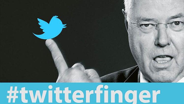 September: Der Johnny Cash der SPD: Natürlich gab es auf Twitter und Co sofort Reaktionen auf das Stinkefinger-Interview von Peer Steinbrück im SZ-Magazin. Montage: Christian Bauriedel