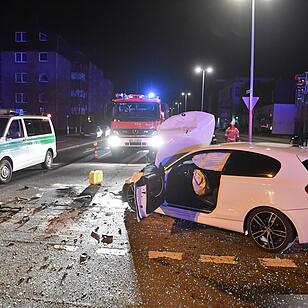 Unfall am Berliner Ring in Bamberg