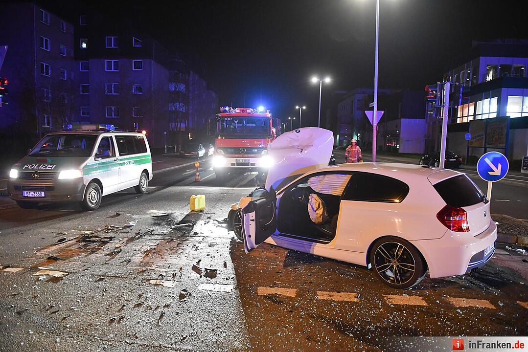 Unfall am Berliner Ring in Bamberg