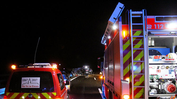 Unfall auf A7 bei Schondra