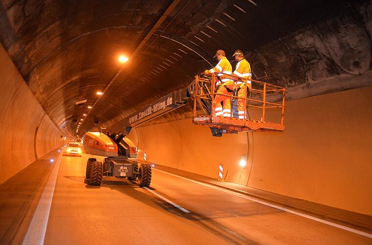 A70 zwischen Bamberg und Schweinfurt: Sperrungen im Tunnel "Schwarzer Berg"