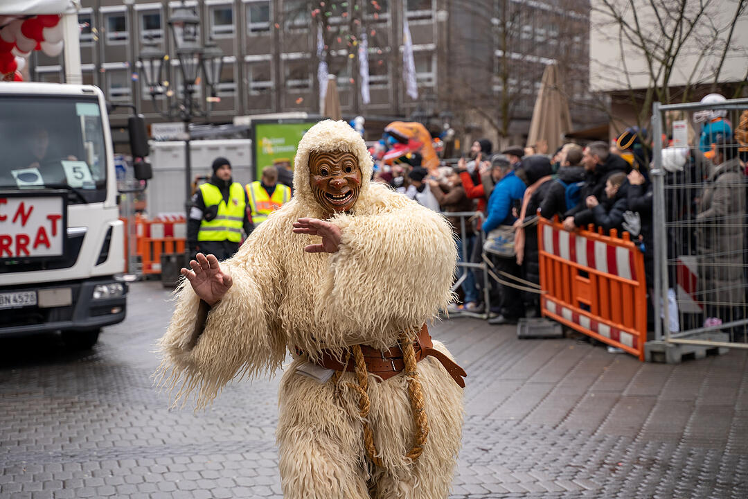 Der traditionelle Umzug zog ca. 70.000 Faschingsfreunde an.