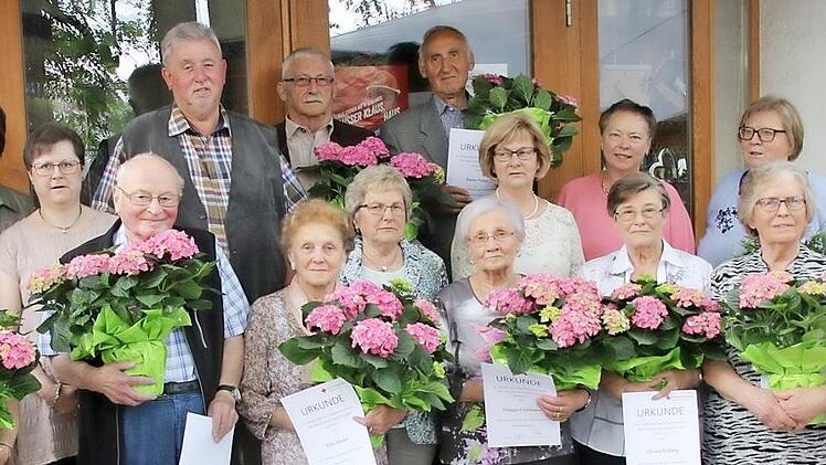 Viele langjährige Mitglieder wurden bei der Hauptversammlung des Marienvereins geehrt.  Foto: Michael Stelzner