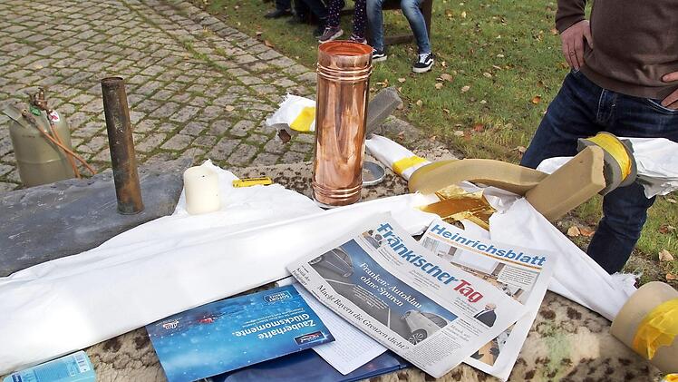 Die Füllung für die Zeitkapsel