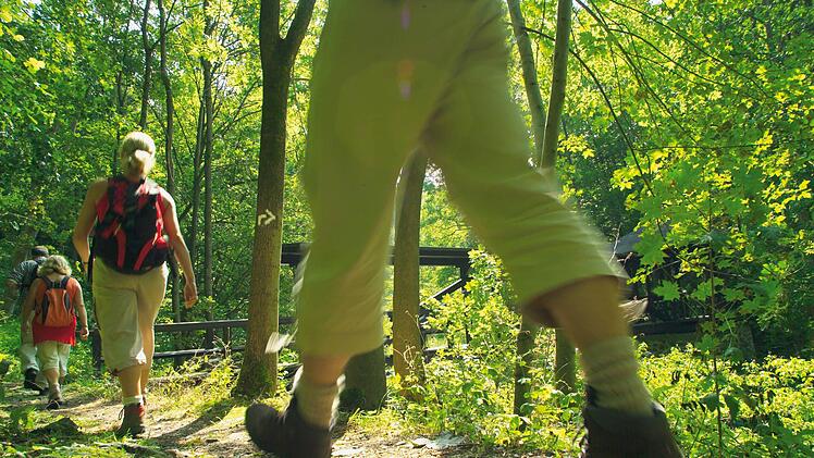 Für einen Backpacker-Urlaub müssen Reisende vorbereitet sein. Da dürfen Zelt und Co. nicht vergessen werden. Symbolbild: Frankenwald Tourismus.