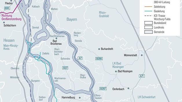 Der Übertragungsnetzbetreiber Tennet hat die Korridore für die P43-Wechselstromtrasse vorgestellt.