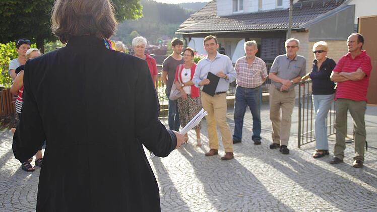 Ortstermin zur Stadtsanierung in Wallenfels. Foto: Marco Meißner