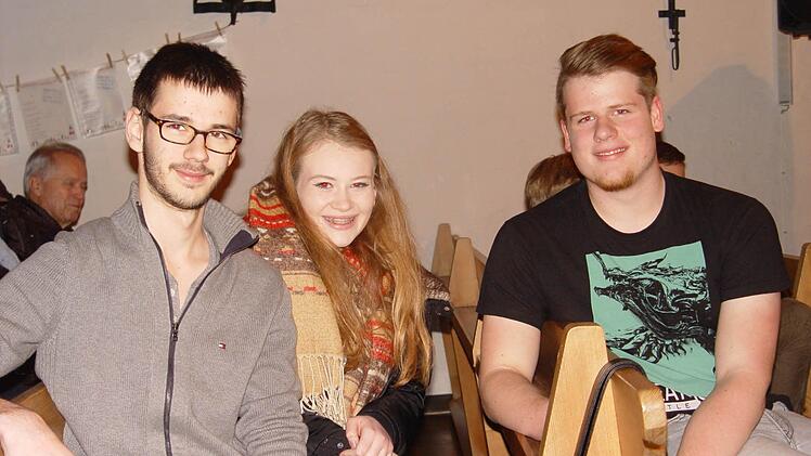 Dominik Müller, Josie Douglas, Valentin Hirschler. Foto: Brigitta Kempe-Wolf