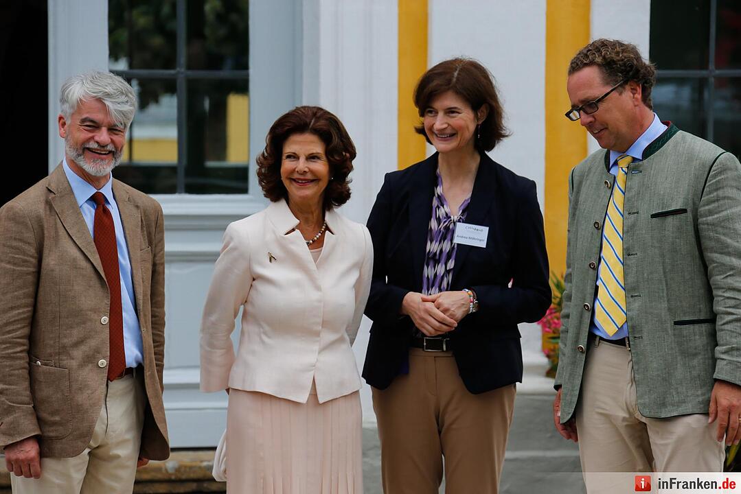 Königin Silvia von Schweden zu Besuch in Franken
