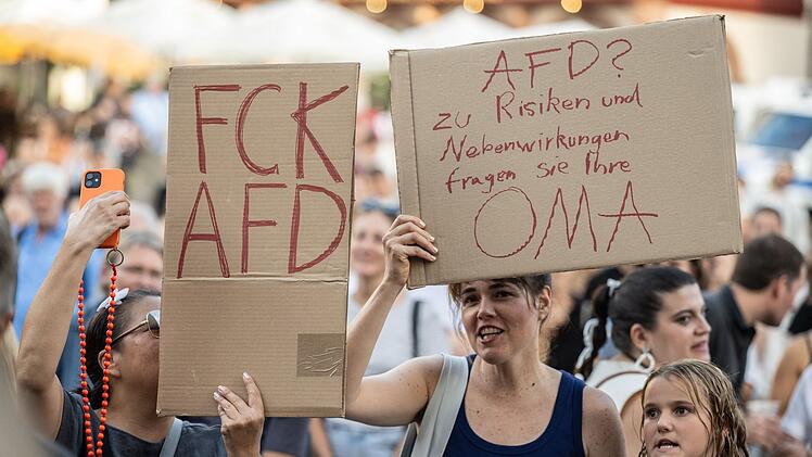Demonstration gegen die AFD - Frankfurt