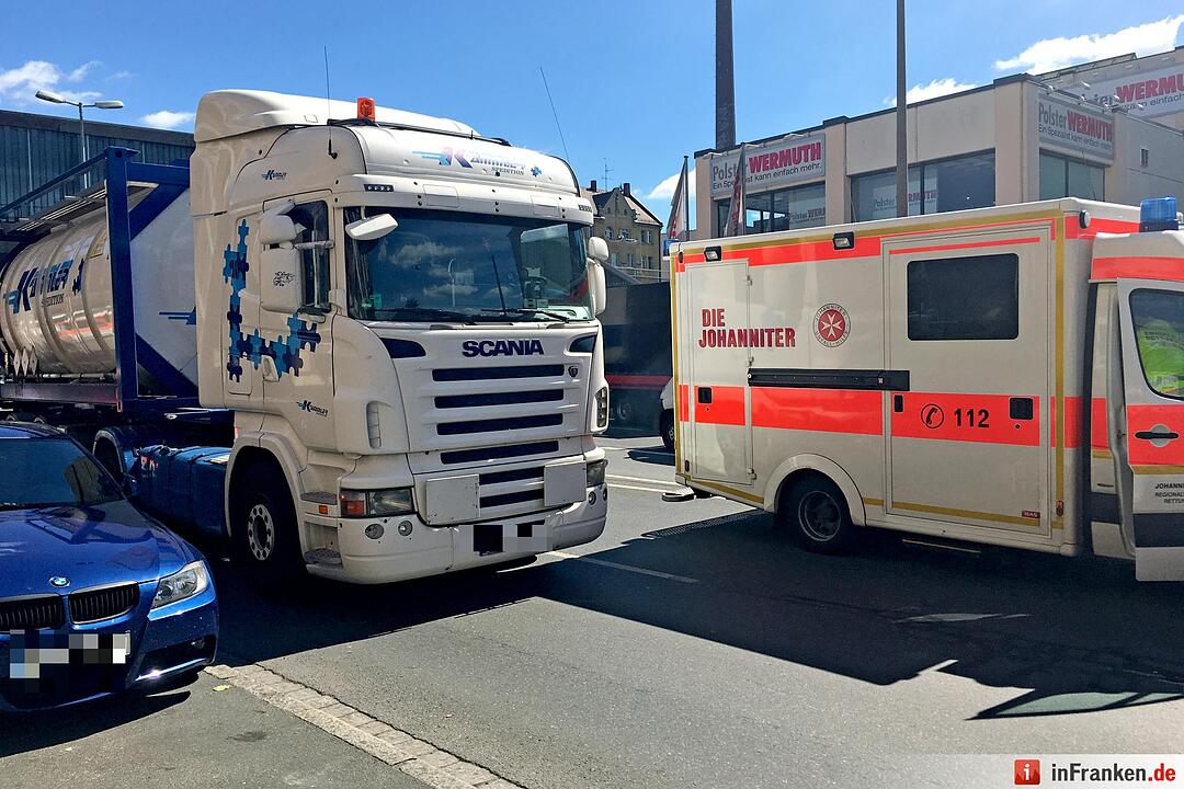 Lkw-Unfall in nürnberg