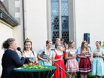 Gute Stimmung beim Weinfest in Wiesenbronn