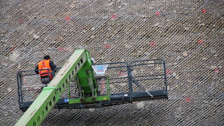 Blick auf die Baustelle bei Untersteinach. Foto: Jürgen Gärtner