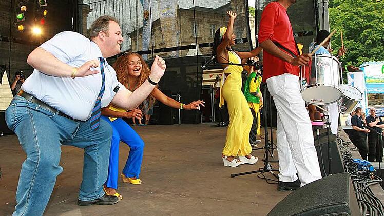 Dressel beim Samba-Festival in Coburg