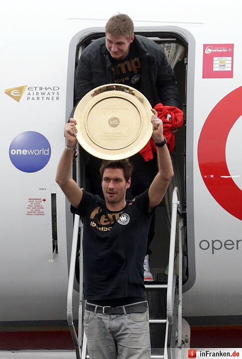 Handball-Nationalmannschaft - Ankunft Tegel