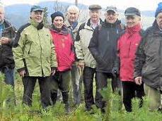 Die Mittwochswanderer mit Willi Baumann (Dritter von rechts).  Foto: privat