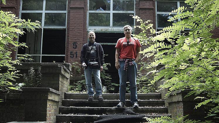 Im Kummersdorf, wo Martin Welz gefangen genommen wurde: Hertel und Pörschke