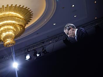 Finanzminister Jörg Kukies (SPD) beim Wirtschaftsgipfel der Süddeutschen Zeitung