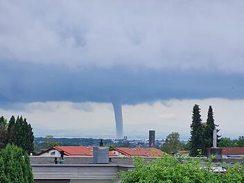 Wasserhose auf dem Bodensee