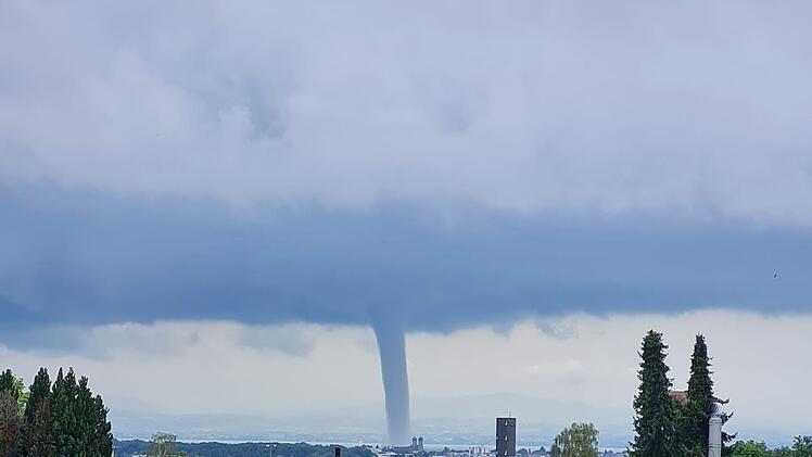 Wasserhose auf dem Bodensee