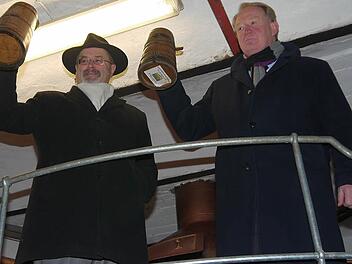 Jürgen W. Heike (links) und Hans Michelbach blicken aus Sicht der CSU im Landkreis Coburg optimistisch in die Zukunft, warnen aber vor zu vielen Schutzflächen durch das ,,Grüne Band''.