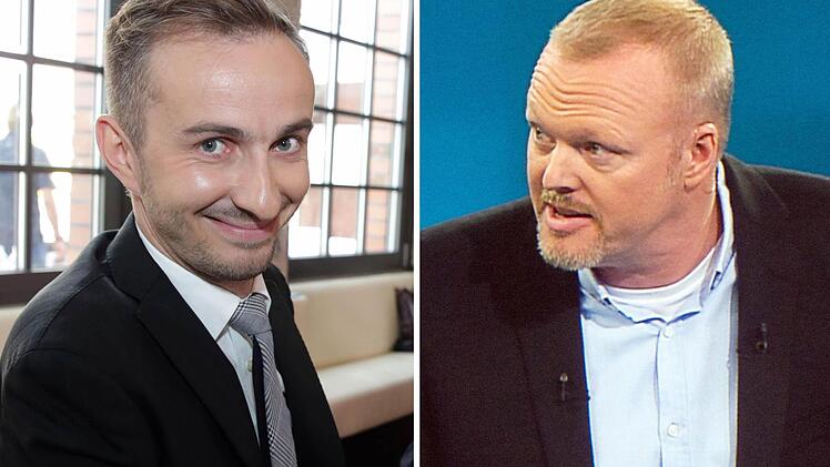 B&ouml;hmermann versus Raab: Der Sieg nach Punkten geht hier ganz klar an Jan B&ouml;hmermann, Moderator bei ZDF Neo.Foto: dpa