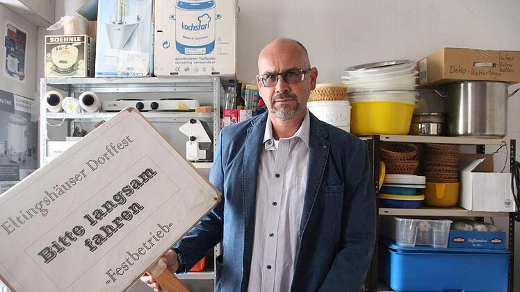 Nach jetzigem Stand wird dieses Schild in diesem Jahr nicht gebraucht. Ortsreferent Andreas Kukuk stellte sich in der Vereinsgemeinschaft nicht mehr zur Wahl als Vorsitzender. Das hatte zur Folge, dass derzeit die gesamten Vereinsaktivitäten abgesagt wurden. Foto: Heike Beudert