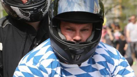 Der Motorrad-Korso zur Sternfahrt 2018. Foto: Barbara Herbst