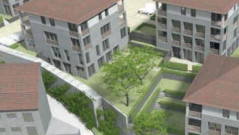 Grundlage für die Planung ist eine Studie des Büros für Städtebau Ackers, die noch von der Wohnbau in Auftrag gegeben wurde.  Grafik: Büro Ackers