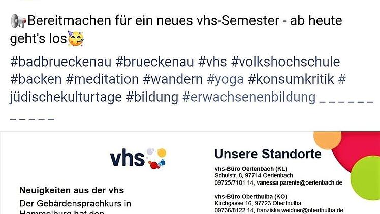 Heuer bietet die VHS nur noch ein Online-Programm an.
