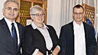 Ehrungen bei der Hauptversammlung des CSU-Ortsvereins Niederfüllbach (von links): Iso Capan, Maria Stang und Michael Joisten.   Foto: Gabi Arnold