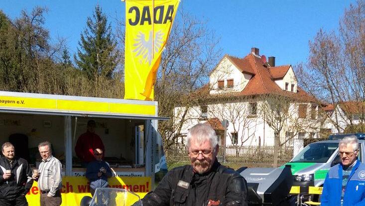 Motorrad-Aktionstag von Verkehrswacht, TÜV, AMSC und Polizei Hammelburg. Karlheinz Franz
