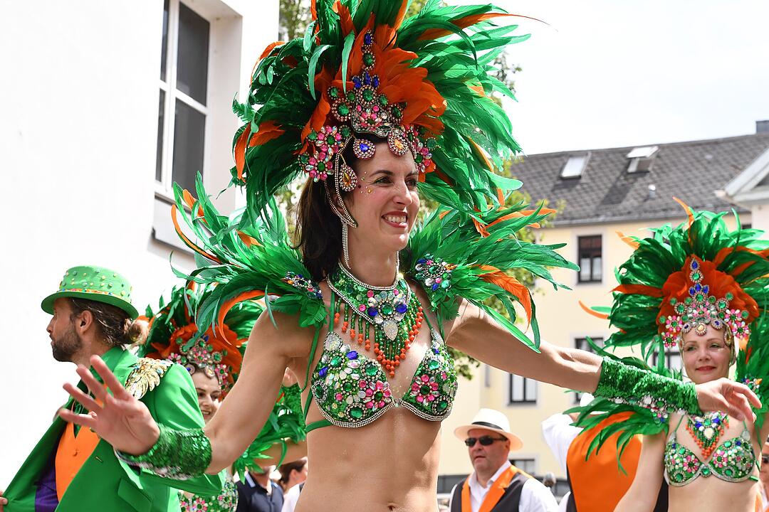 Umzug beim Samba-Festival in Coburg