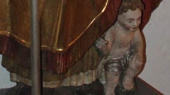 Das "sandige Christkind" von Neunkirchen. Fotos: fra-press