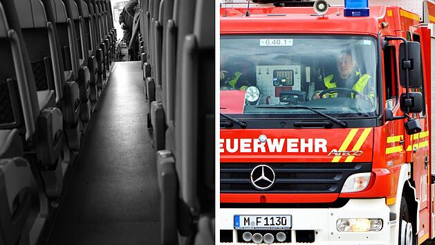 Reisebus f&auml;ngt auf A9 bei Pegnitz an zu brennen - mit 40 Fahrg&auml;sten an Bord