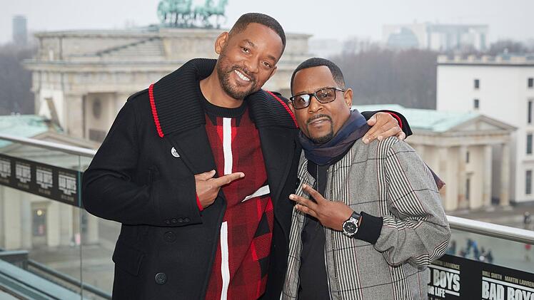 Will Smith (links) und Martin Lawrence, hier bei einem Foto-Shooting zu "Bad Boys For Life" an der Akademie der K&uuml;nste in Berlin im Januar 2020, w&auml;ren gegen "Bad Boys 5" grunds&auml;tzlich nicht abgeneigt.