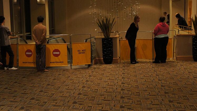 Die Hotelgäste dürfen nicht mehr ins Erdgeschoss.