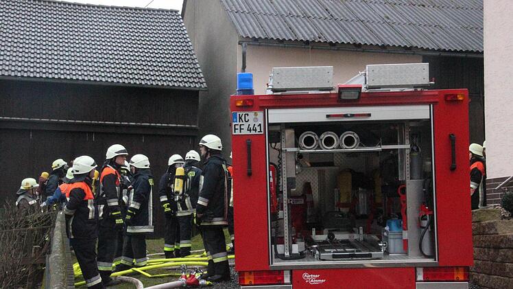Brandeinsatz in Lahm. Foto: Marco Meißner