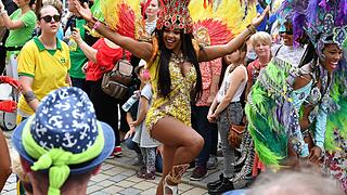 Umzug beim Samba-Festival in Coburg
