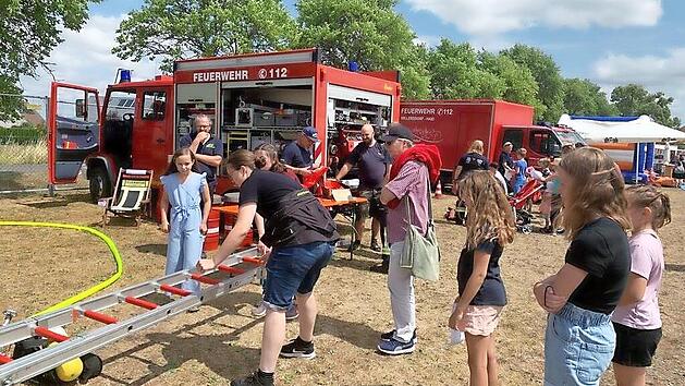 Ein gro&szlig;er &Uuml;bungsparcours war f&uuml;r die Kinder aufgebaut.