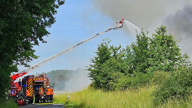 Feuer bei Biogasanlage Kairlindach