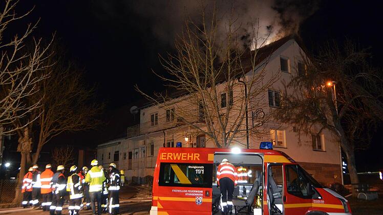 Brand in Frauenroth am 28. November. Foto: Peter Rauch
