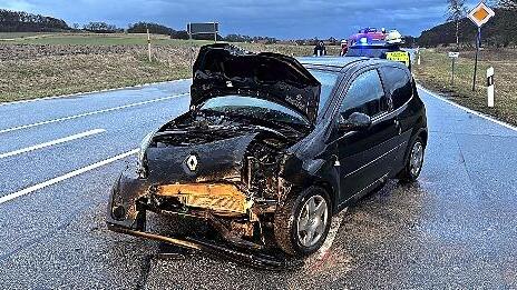 Leicht verletzt wurde die Fahrerin dieses Autos.