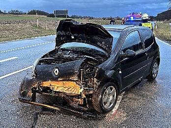 Leicht verletzt wurde die Fahrerin dieses Autos.